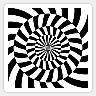 Op art abstract round mindf*ck Sticker